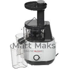 Соковыжималка Moulinex ZU150110 белый/черный, шнековая вертикальная, 150 Вт, 800 мл, электронное, реверс