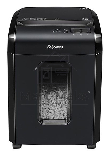 Шредер Fellowes Powershred 10M FS-4630601 DIN P-5, 2х15мм, 10лст., 19лтр., Safety Lock, с микрорезкой