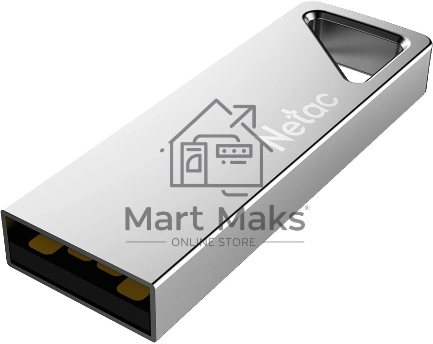 Флешка USB R/W R/W Netac U326 NT03U326N-008G-20PN 8Gb, USB2.0, металлическая плоская