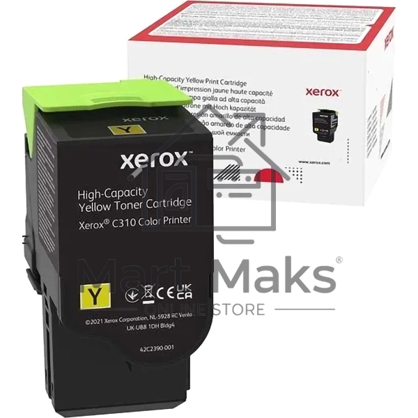Картридж лазерный XEROX C310 желтый 5,5K (006R04371)