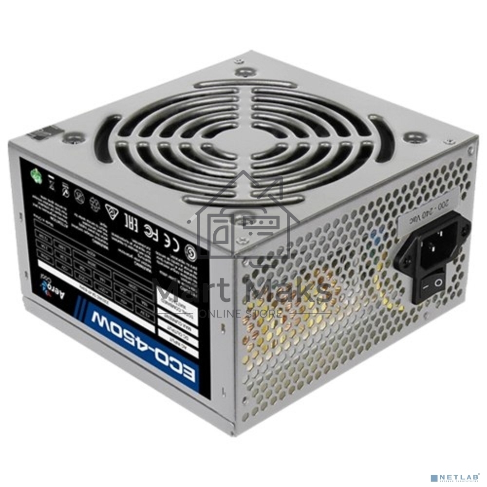 Блок питания Aerocool / Formula ECO-450W, 450Вт, 120мм, серебро