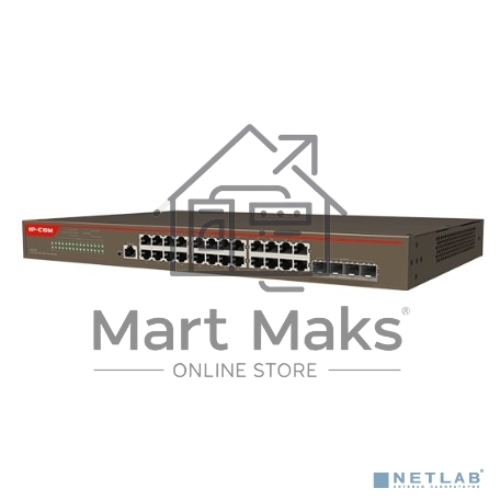 Коммутатор управляемый в стойку, 24*1Gbit RJ45, 4*SFP 10Gbit,  console port IP-COM G5328X