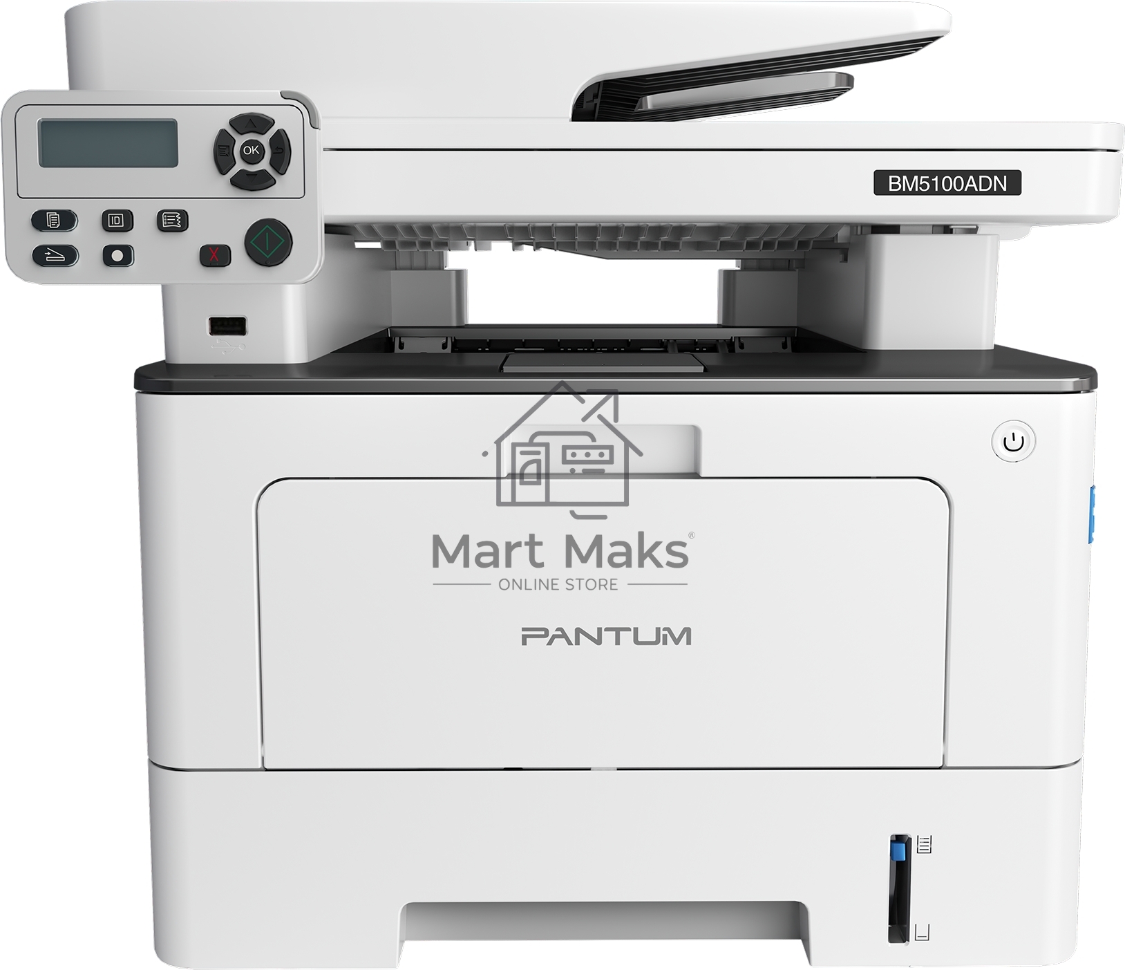 МФУ лазерный Pantum BM5100ADN, A4, ч/б, печ. до 40 стр/мин., скан. до 24 стр/мин., 1200 x 1200 dpi, USB, RJ-45