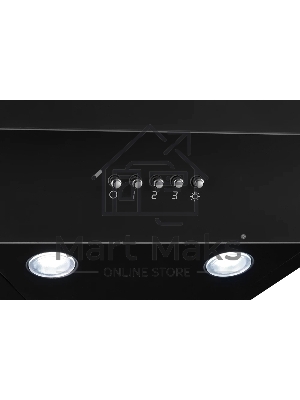 Вытяжка наклонная Monsher ROUEN 50 Noir Verre черный, 50 см, 700 куб. м/ч, 53 дБ