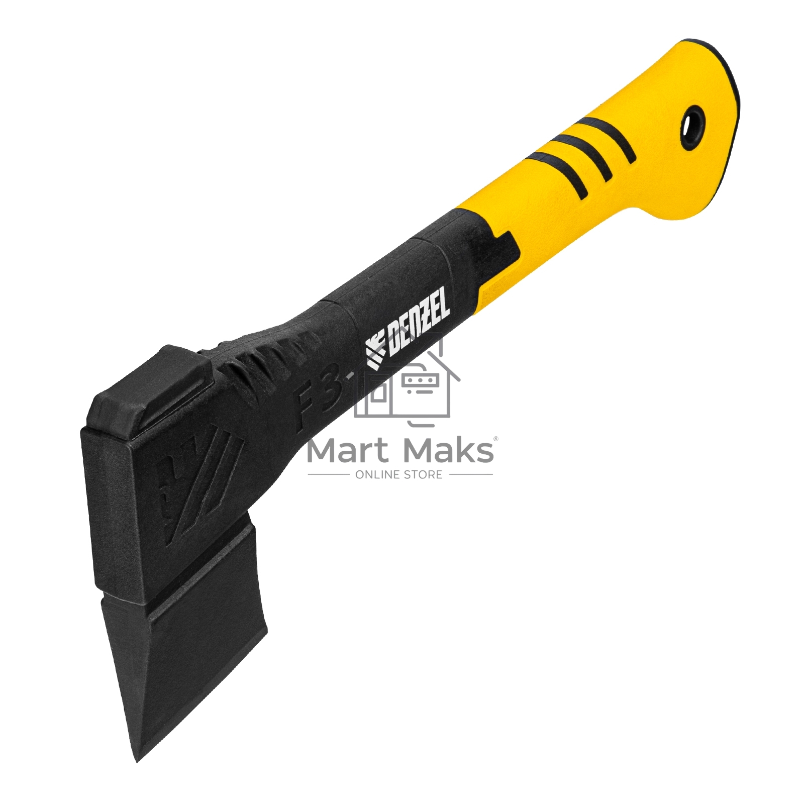 Топор-колун Denzel 21430 F3, 640 гр, двухкомпонентная рукоятка, 320 мм