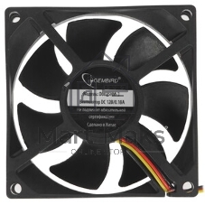 Вентилятор для корпуса Gembird D8025HM-3 черный 80мм 2600rpm 30.5db 3-pin