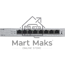 Коммутатор ZYXEL GS1200-8HPV3-EU0101F, 8×1 Гбит/с, 4×PoE+, 68 Вт, управляемый