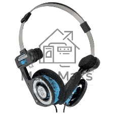Проводные наушники KOSS Porta Pro Classic черный/голубой, накладные, проводной, складная конструкция
