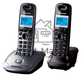 Телефон беспроводной (DECT) Panasonic KX-TG2512RU1 Доп трубка в комплекте, АОН, Caller ID, спикерфон, полифония