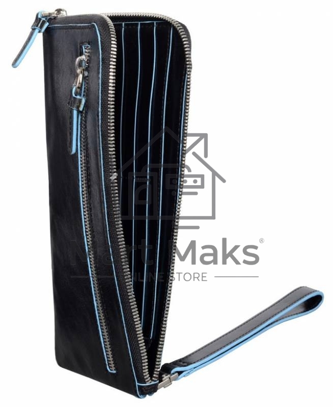 Мультипортмоне Piquadro Blue Square AC2648B2/N, черный, натур.кожа
