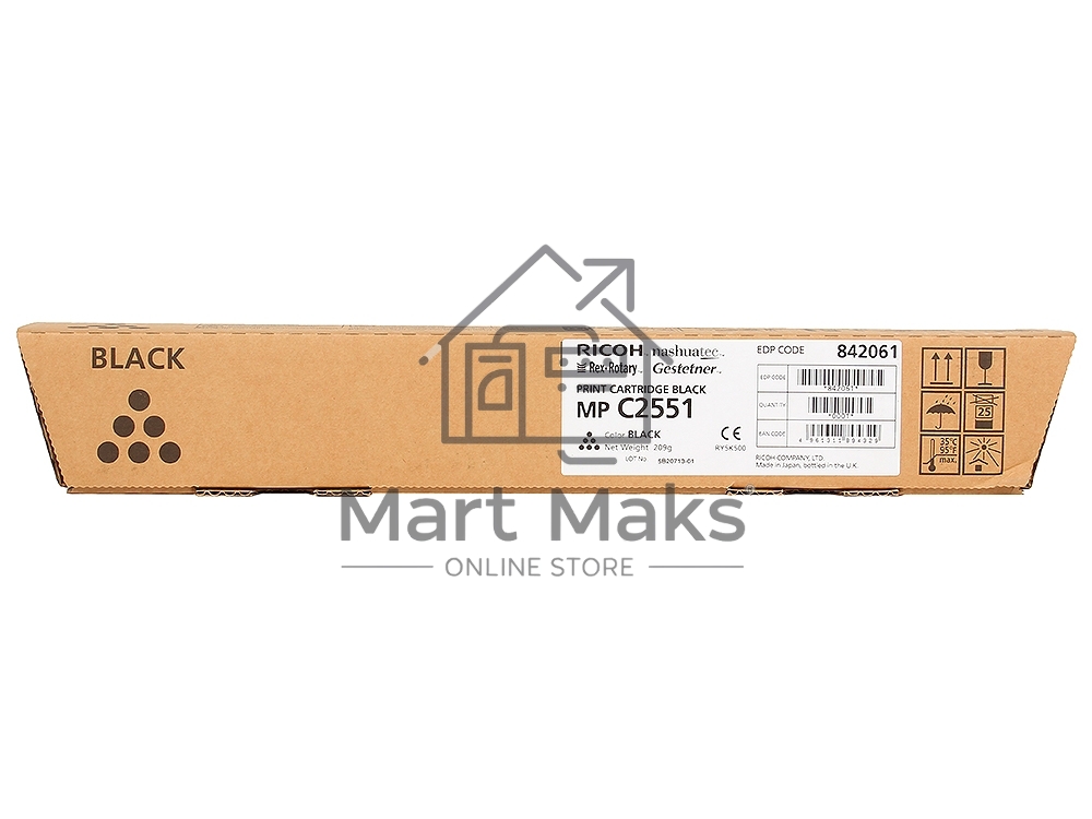 Картридж лазерный Ricoh 841587/841504/842061/842465 тип MPC2551HE черный для Aficio MP C2051/C2551, (10000стр.)