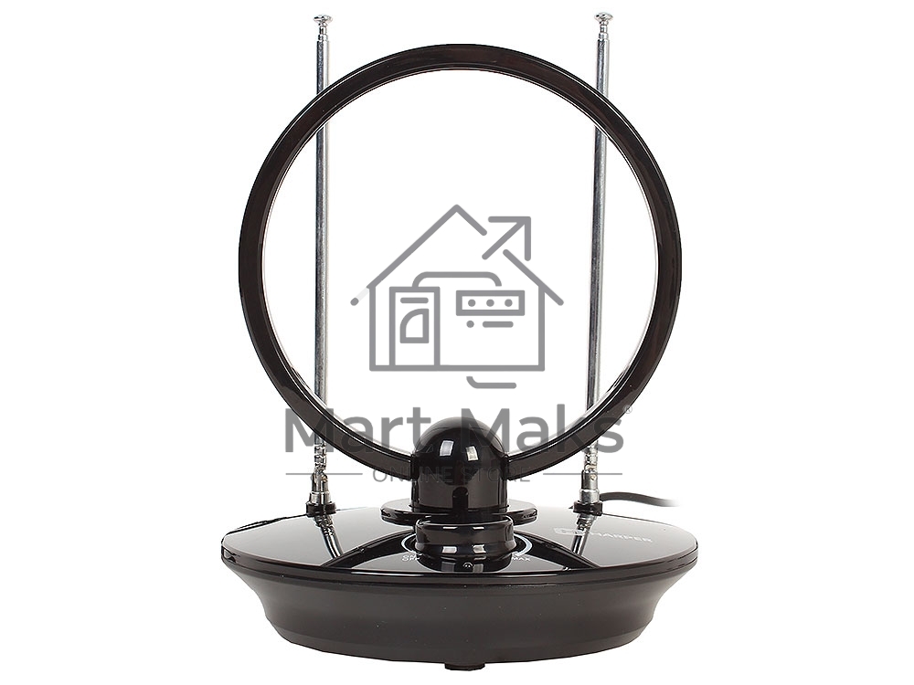 Телевизионная антенна Harper ADVB-2969 (комнатная, активная;DVB-T2; VHF / UHF (174–230 MHz, 470-862 MHz); 25 dB; 75 ; 3 dB; 1м)