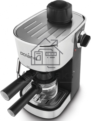 Кофеварка Polaris PCM 4008AL 800Вт нержавеющая сталь/черный