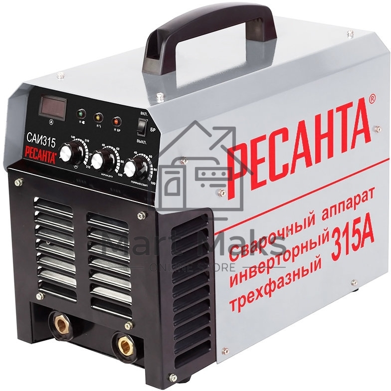 Сварочный аппарат инверторный Ресанта САИ 315380В 20-315А 70% 6мм 10кг
