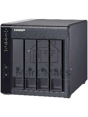 Полка расширения сетевого хранилища без дисков channel QNAP DAS TR-004 4 Bay 2.5/3.5 SATA Type-C USB 3.1 Gen 1 (5 Gb/s ) Direct Attached Storage with Hardware RAID