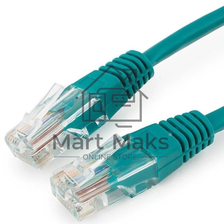 Патч-корд UTP Cablexpert кат.5e 0.25м, литой, многожильный (зелёный)