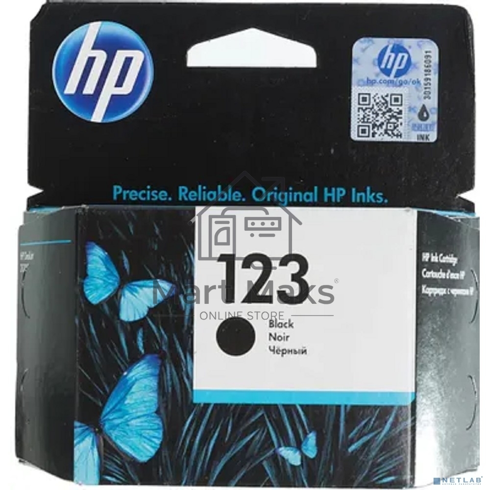 Картридж струйный HP 123 (F6V17AE) черный, 120 стр., для DeskJet 2130