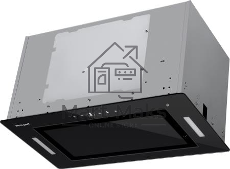 Вытяжка встраиваемая Weissgauff Aura 1200 Remote BL черный, 52 см, 1200 куб. м/ч, 60 дБ