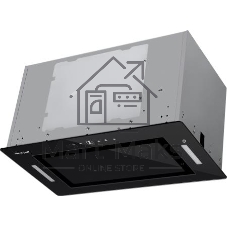 Вытяжка встраиваемая Weissgauff Aura 1200 Remote BL черный, 52 см, 1200 куб. м/ч, 60 дБ