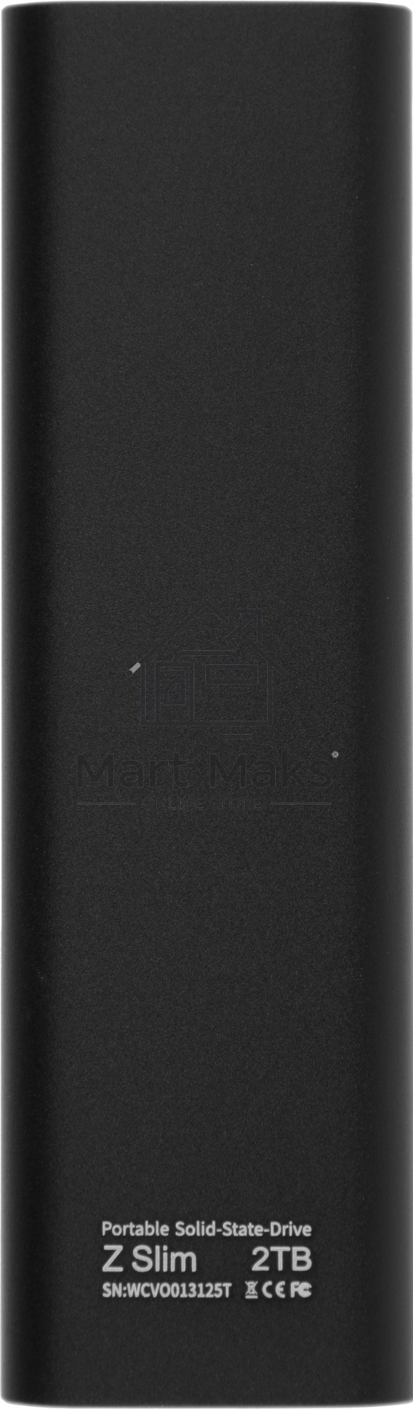 Накопитель SSD External Netac 2.0Tb Z SLIM <NT01ZSLIM-002T-32BK> (USB3.2, up to 520/480MBs, 100х29.5х9mm, Black)