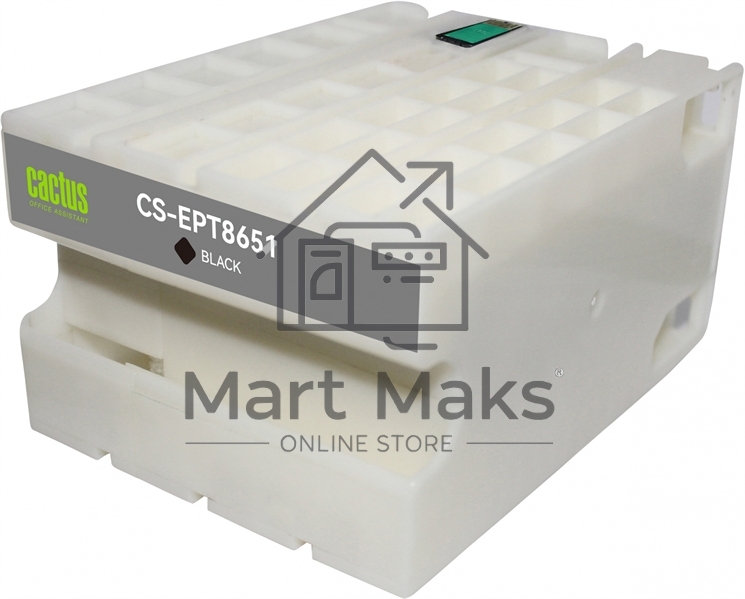 Картридж струйный Cactus CS-EPT8651 (T8651) черный пигментный (8000 стр.) для Epson WF5190/5690