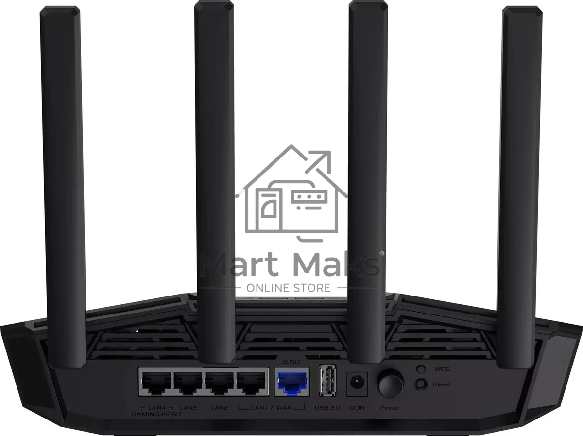 Роутер беспроводной Asus TUF-BE3600 BE3600 100/1000/2500BASE-T черный