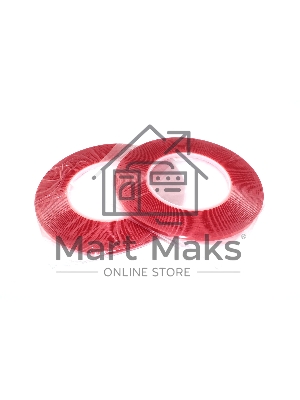 Скотч двусторонний прозрачный 3M с красной защитной лентой толщина 1мм ширина 4мм 10м 2 шт