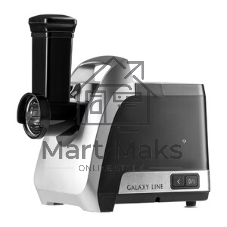 Мясорубка электрическая Galaxy Line GL 2423 черный, 2200 Вт, 2.6 кг/мин, реверс, защита от перегрузки, насадки - 6