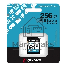 Флеш карта SDXC 256Gb Kingston SDG4/256Gb Canvas Go! Plus V30