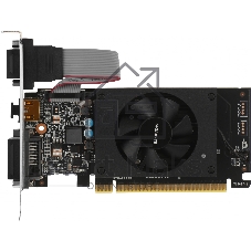 Видеокарта Gigabyte GeForce GT 710 v2.0, 2 GB GDDR3, 64 bit, HDMI, DVI-D, VGA, GPU 954 MHz