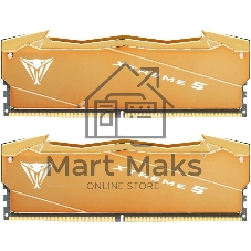 Оперативная память Patriot Viper Xtreme 5 Aurum, DDR5, 32GB (2x16GB), 8000 MHz, CL38, с радиатором, золотистый