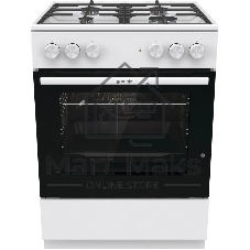 Плита комбинированная Gorenje GK6A40WFFM белый, конфорок 4 шт, духовка 71 л, 60 см x 85 см x 60 см