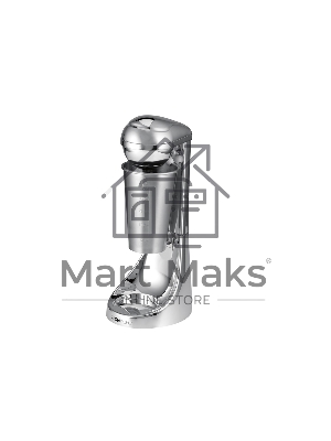 Миксер барный Clatronic BM-3472 chrom_2в1, для приготовления фруктовых и молочных шейков, хром