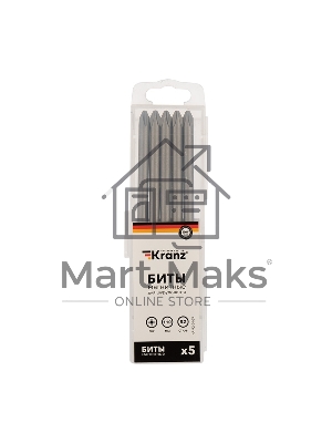 Бита Kranz PH2х110 мм для шуруповерта (упак. 5 шт.)