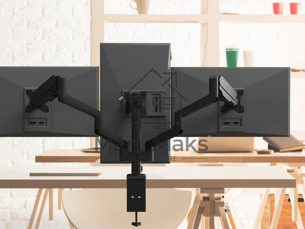 Кронштейн (держатель) ONKRON G280 для трех мониторов 13
