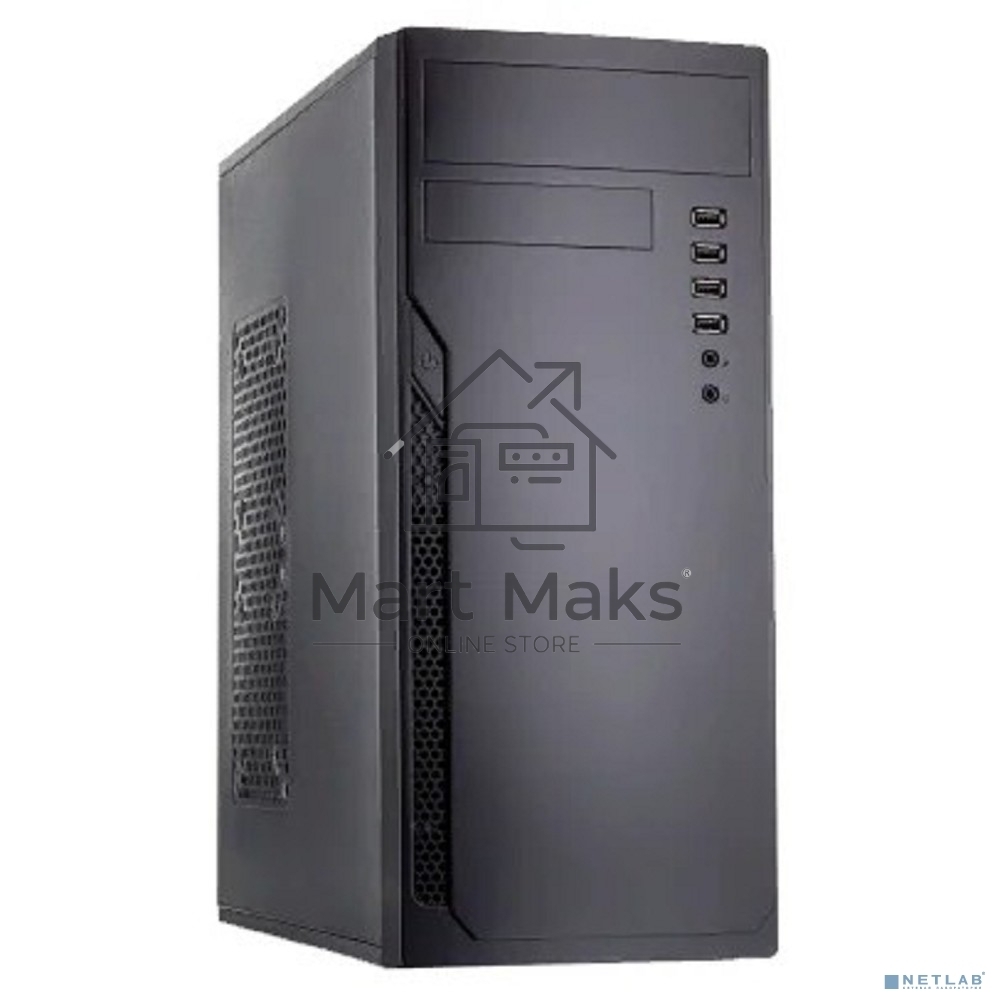 Компьютерный корпус  Case Foxline FL-301, ATX, 1x5.25EXT, 1x3.5EXT, 4x3.5INT, 4xUSB2.0, HDA, w/o FAN, w/o ATX PSU, no pwr cord
