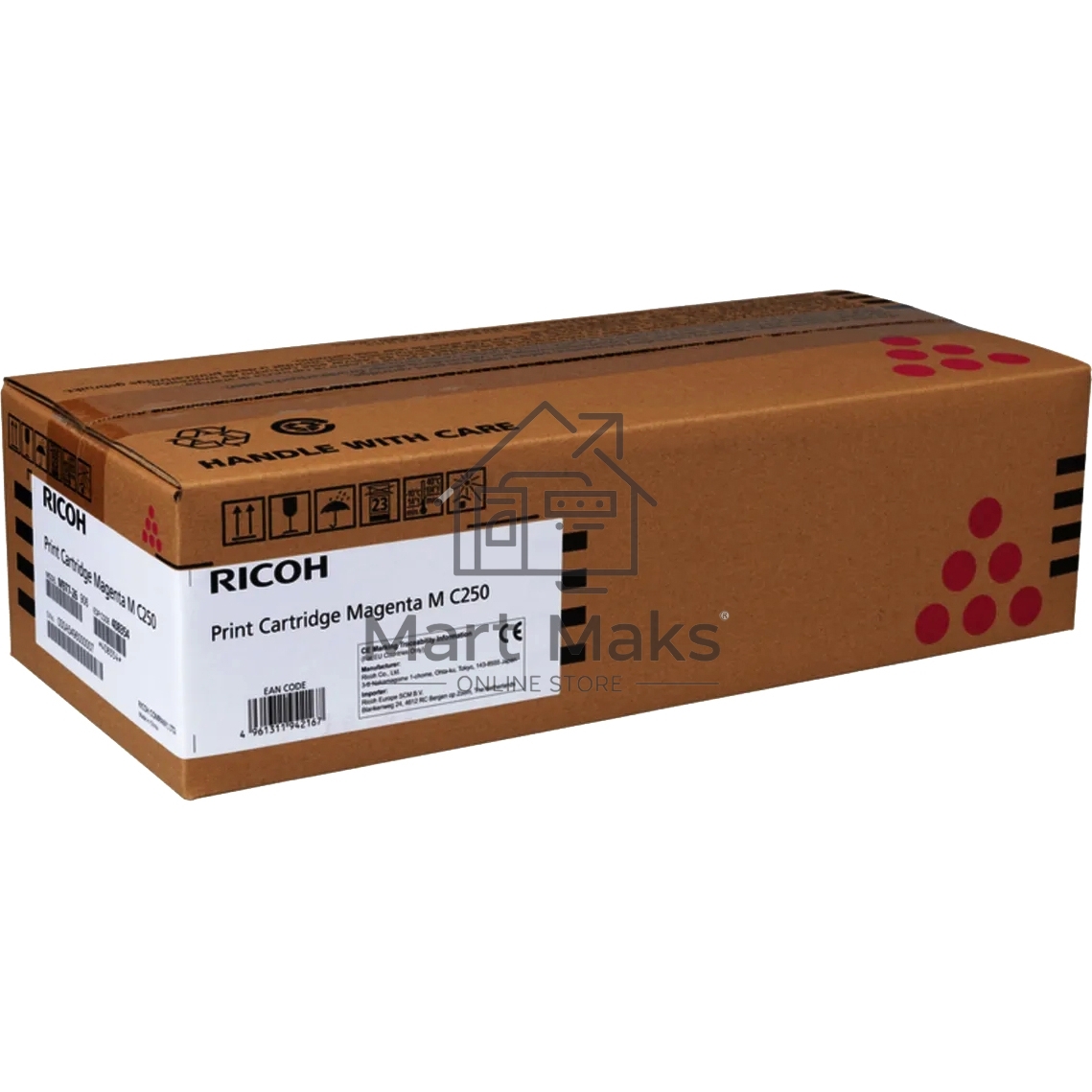 Картридж лазерный тип M C250 малиновый для Ricoh P C300W/M C250FWB