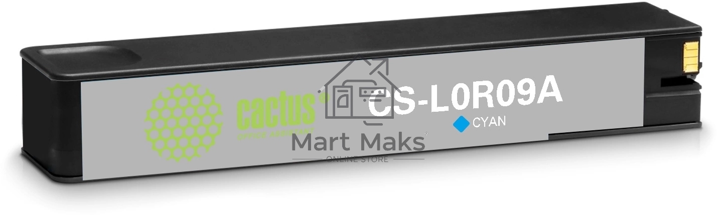 Картридж струйный Cactus CS-L0R09A (981X) голубой пигментный (150 мл) для HP PageWide 556dn Enterprise/586dn