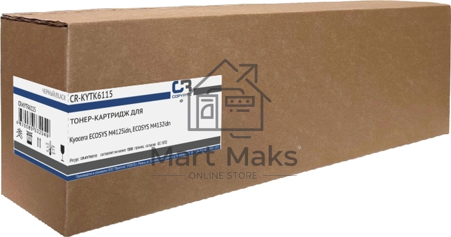 Картридж лазерный CopyRite CR-KYTK6115 TK-6115 черный (15000стр.) для Kyocera ECOSYS M4125idn/M4132idn