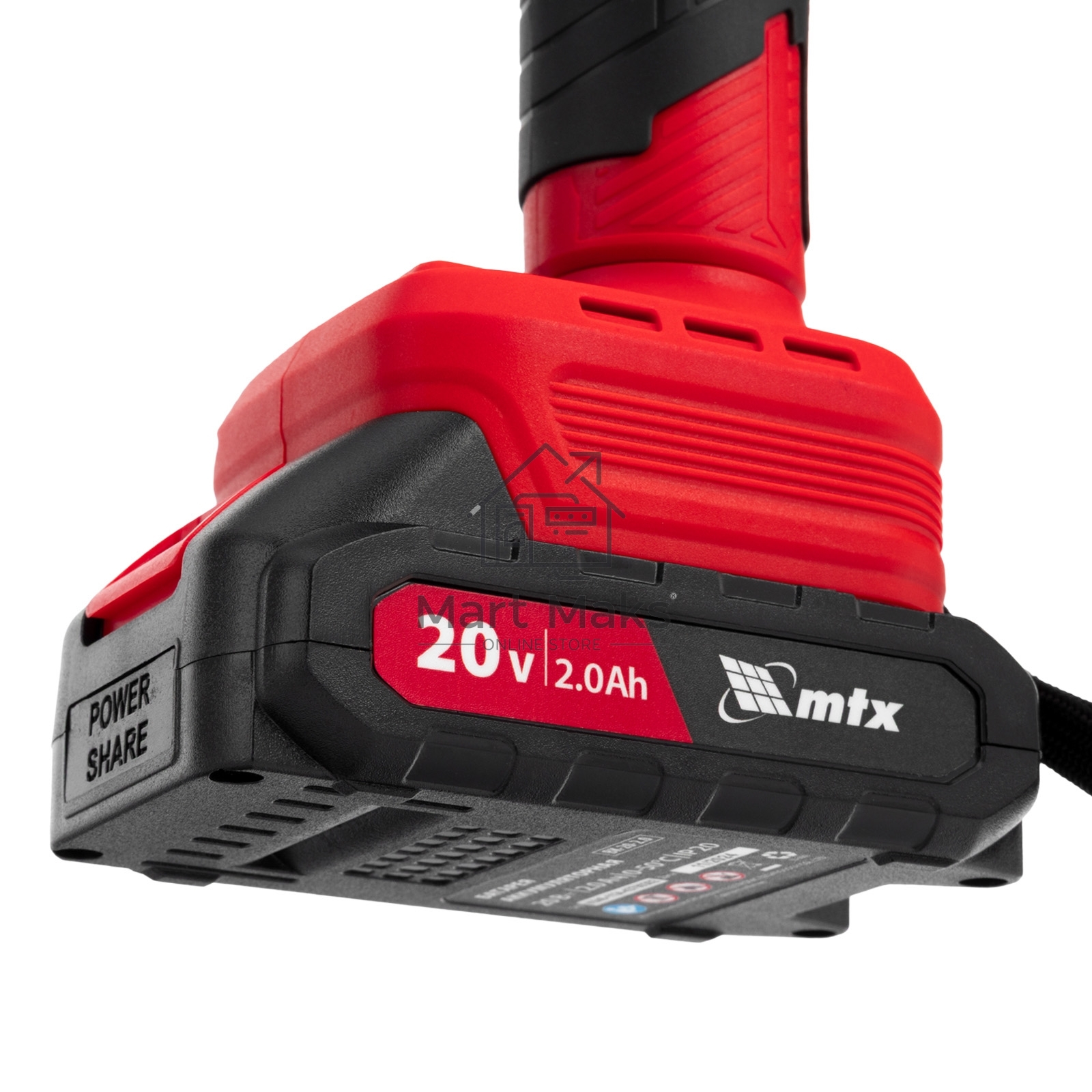 Секатор аккумуляторный, бесщет., BP-25, Li-Ion, 20 В  MTX