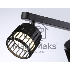 Светильник Ambrella light TN71163/2 BK черный GX53/2 260*100*125
