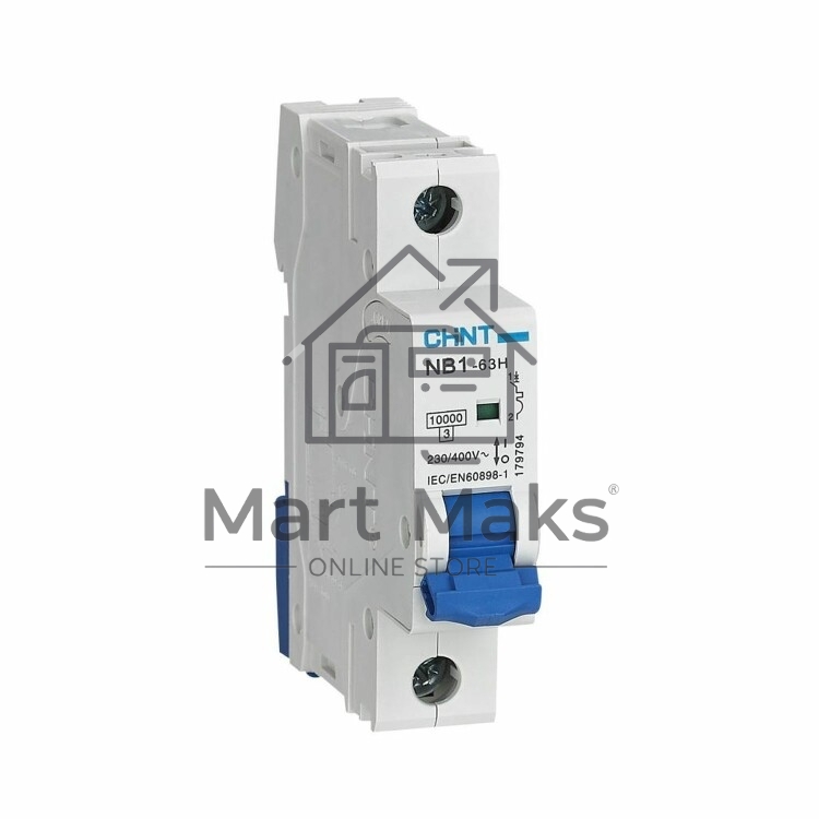 Выключатель автоматический CHINT NB1-63H 1P 20A 10кА х-ка C