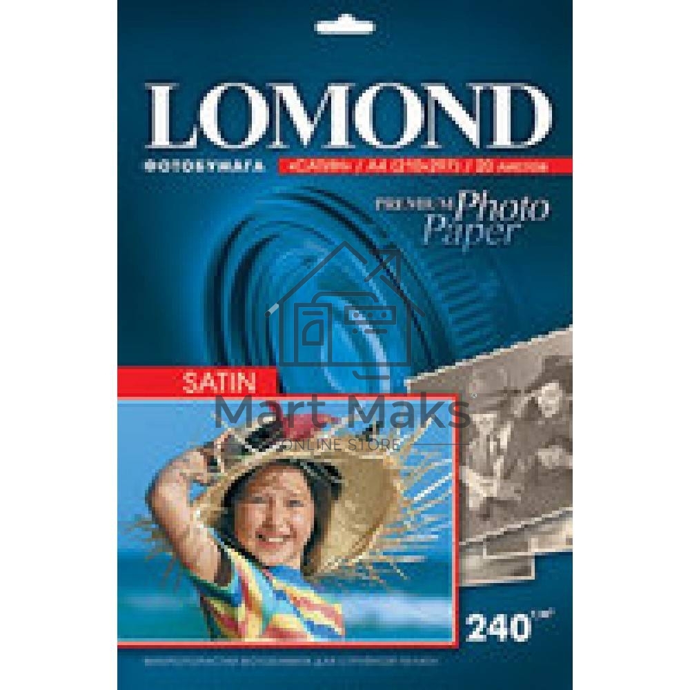 Фотобумага Lomond 1105100 A4/240г/м2/20л./белый высокоглянцевое для струйной печати