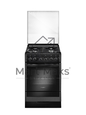 Плита газовая Gefest ПГ 5300-02 0046 черный, конфорок 4 шт, духовка 52 л, 50 см x 85 см x 58.5 см