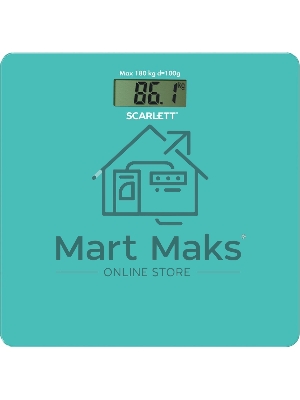 Весы напольные электронные Scarlett SC-BS33E035 макс.180кг голубой