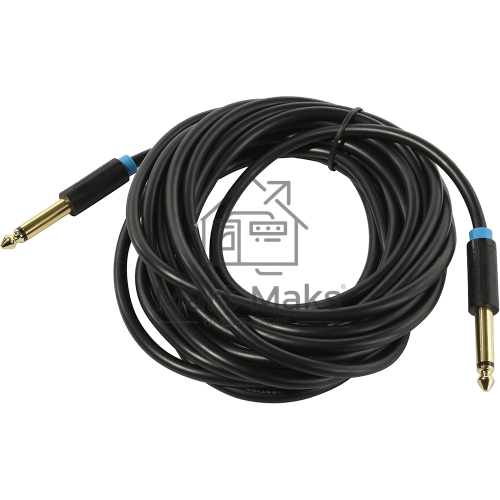 Кабель Vention аудио Jack 6,35 mm M/6.35 M - 5 м