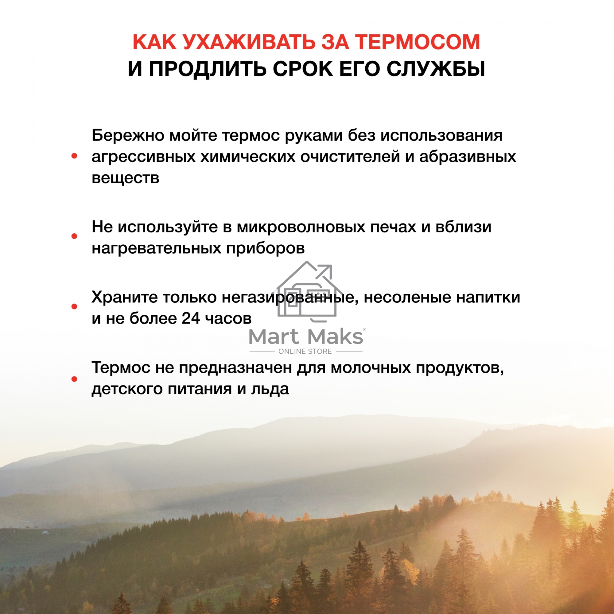 Термос Starwind 10-1000 1л. серебристый/красный картонная коробка