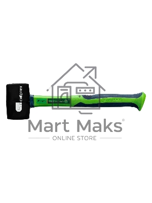 Киянка резиновая, 225г., черная резина, фибергласовая рукоятка Сибртех