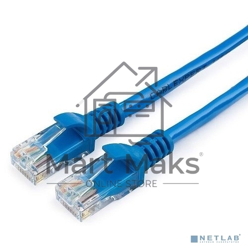 Патч-корд UTP Cablexpert PP12-20M/B кат.5e, 20м, литой, многожильный (синий)