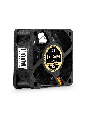 Вентилятор для корпуса ExeGate ExtraSilent ES06025B3P черный, 60 мм, 2500 об/мин, 17 дБ, 3 pin